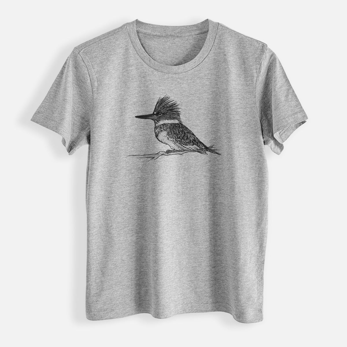 Belted Kingfisher - Megaceryle alcyon - Womens Everyday Maple Tee