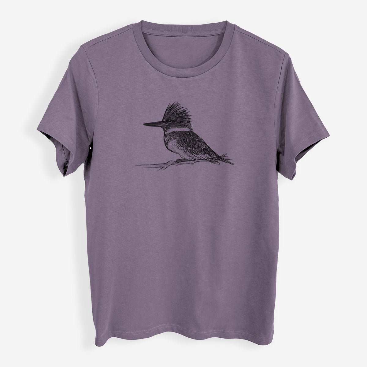 Belted Kingfisher - Megaceryle alcyon - Womens Everyday Maple Tee