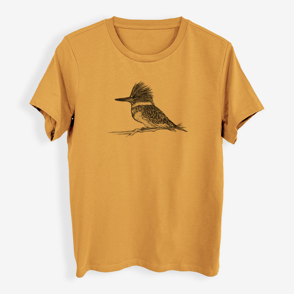 Belted Kingfisher - Megaceryle alcyon - Womens Everyday Maple Tee