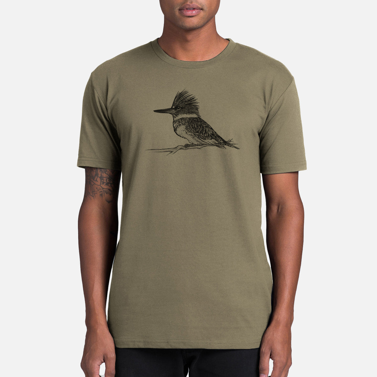 Belted Kingfisher - Megaceryle alcyon - Mens Everyday Staple Tee