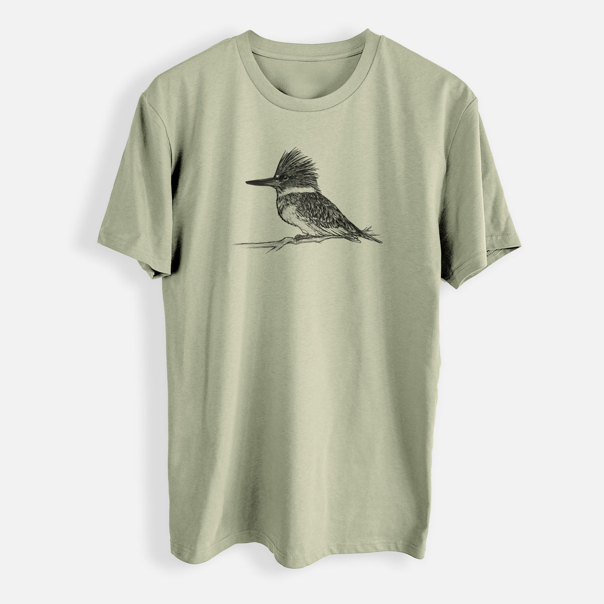 Belted Kingfisher - Megaceryle alcyon - Mens Everyday Staple Tee