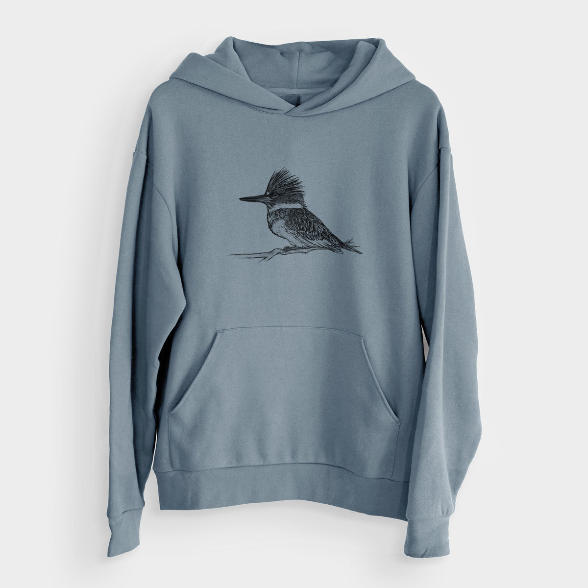 Belted Kingfisher - Megaceryle alcyon  - Bodega Midweight Hoodie