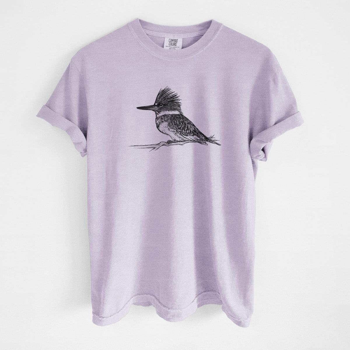 Belted Kingfisher - Megaceryle alcyon - Unisex Comfort Colors Garment-Dyed Heavyweight T-shirt