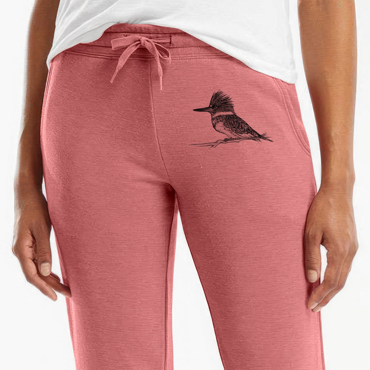 Belted Kingfisher - Megaceryle alcyon - Women&#39;s Cali Wave Jogger Sweatpants