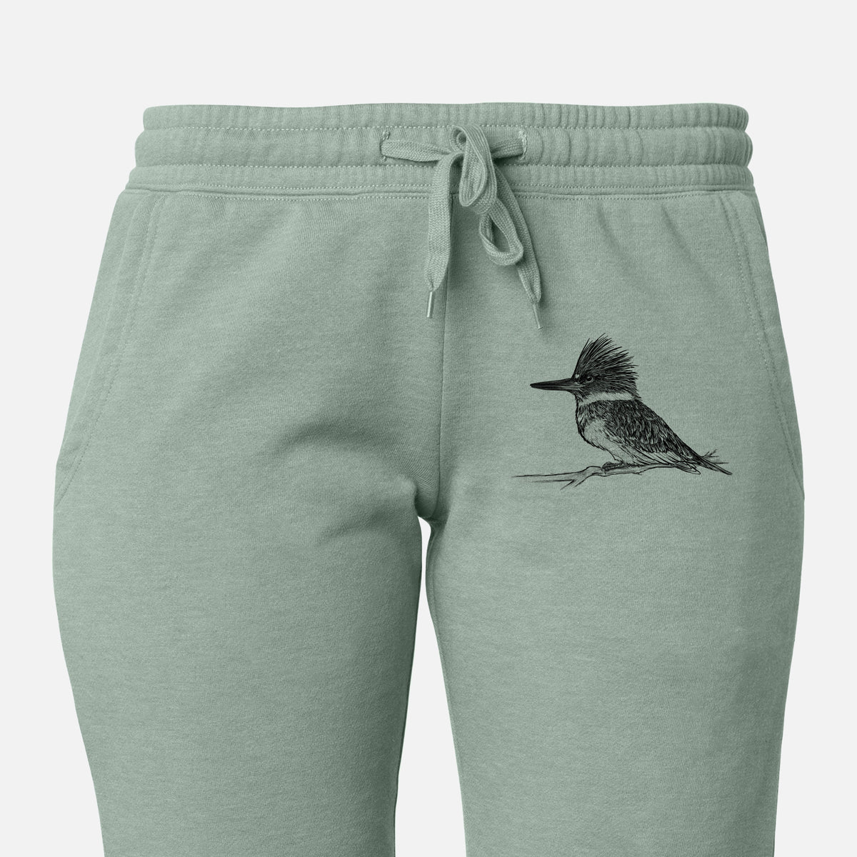 Belted Kingfisher - Megaceryle alcyon - Women&#39;s Cali Wave Jogger Sweatpants