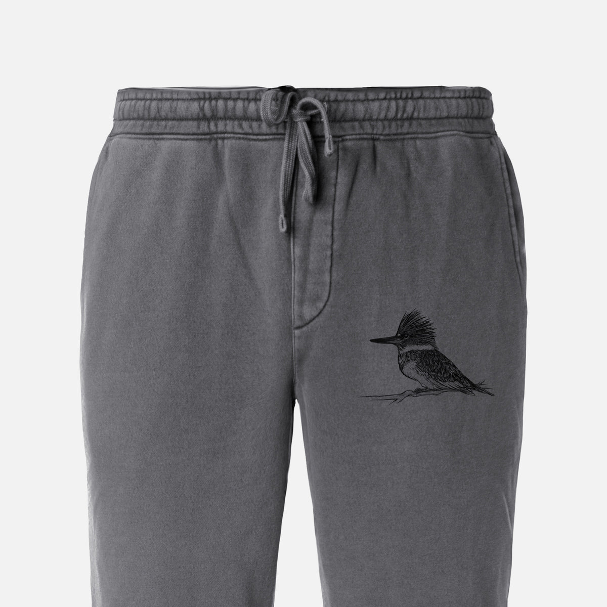 Belted Kingfisher - Megaceryle alcyon - Unisex Pigment Dyed Sweatpants