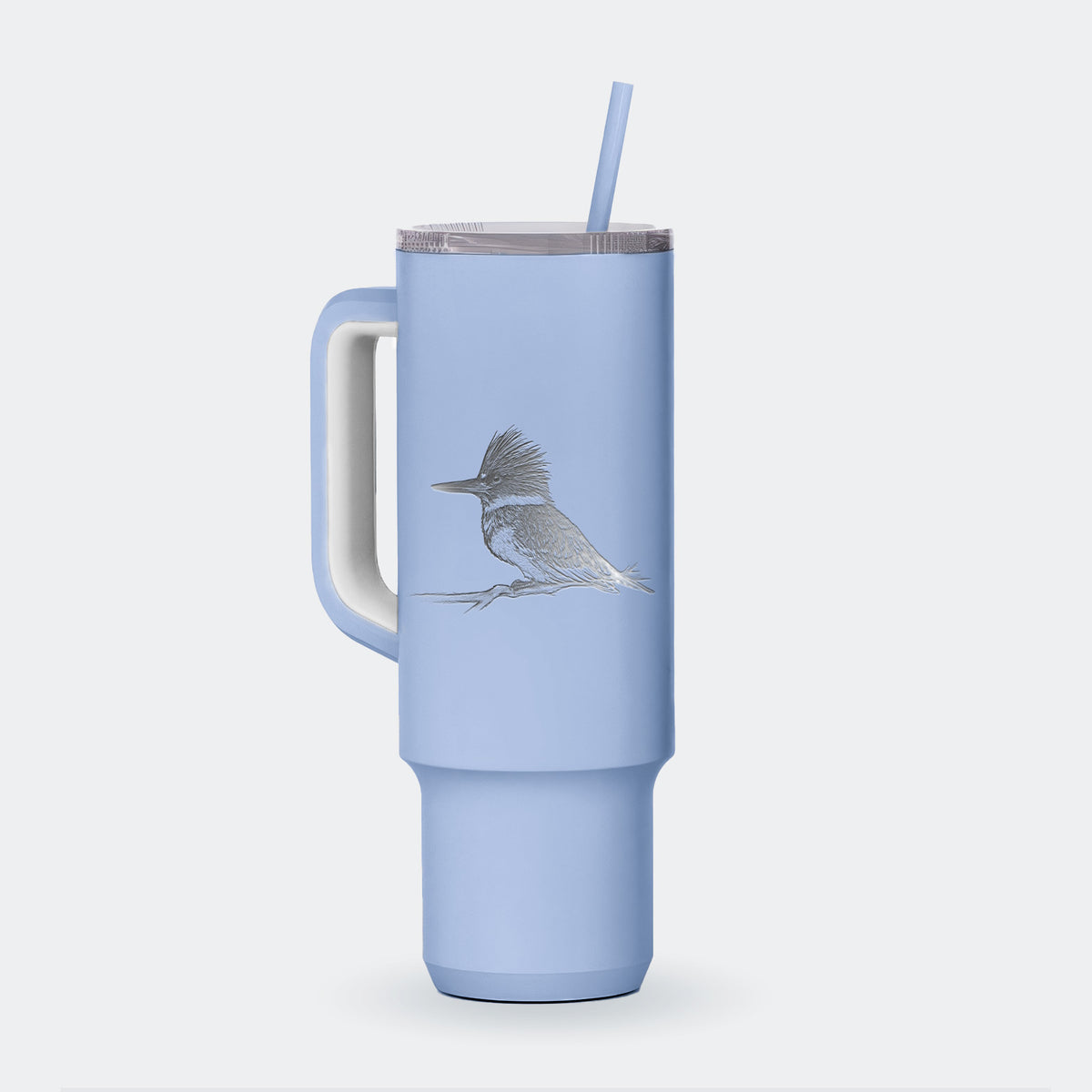 Belted Kingfisher - Megaceryle alcyon - 40oz Skinny Recharge Tumbler