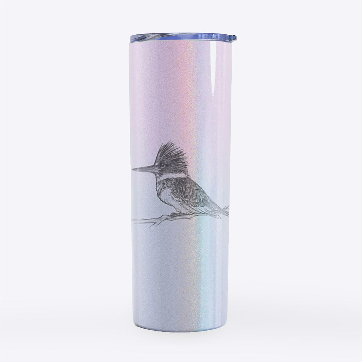 Belted Kingfisher - Megaceryle alcyon - 20oz Skinny Tumbler