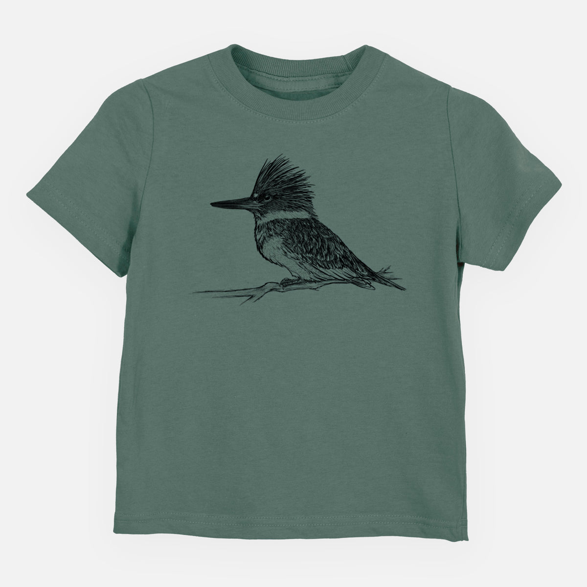 Belted Kingfisher - Megaceryle alcyon - Toddler/Youth Shirt