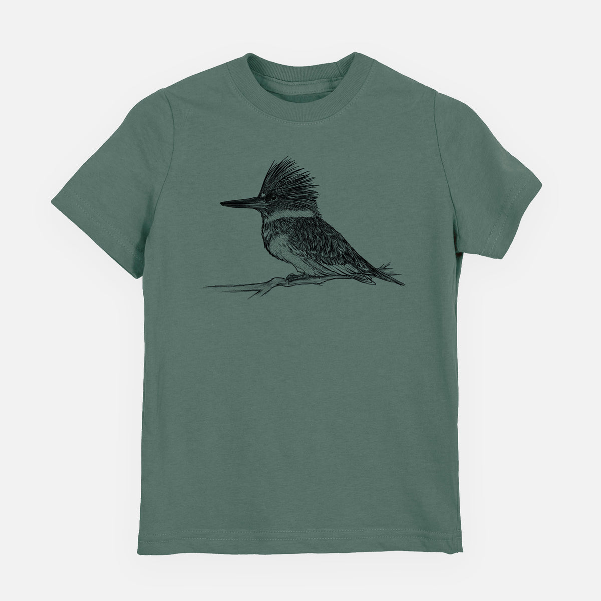 Belted Kingfisher - Megaceryle alcyon - Youth Shirt