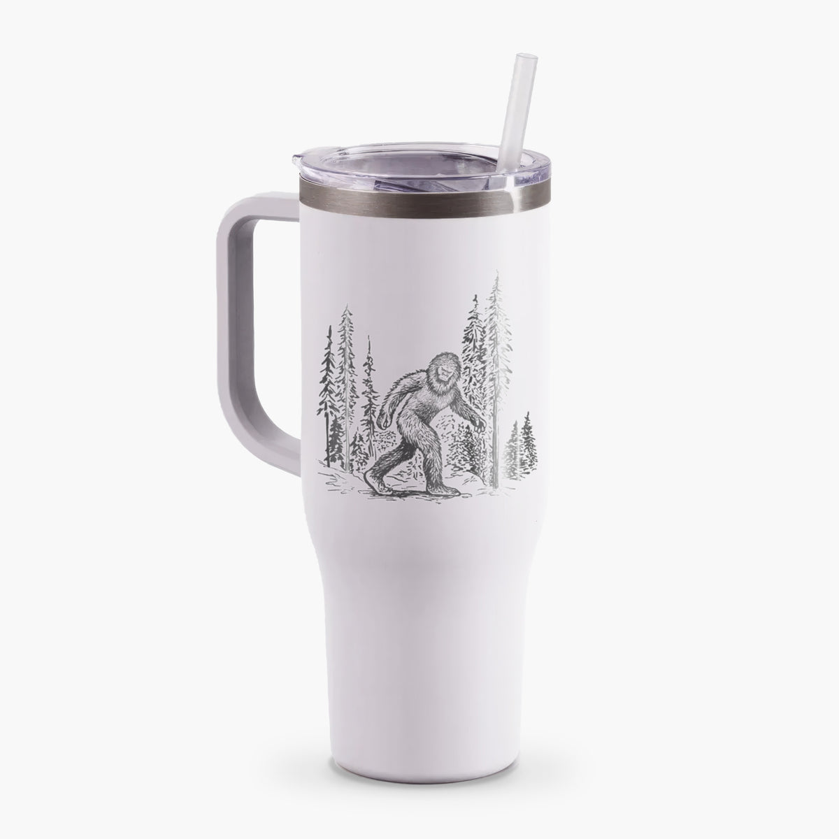 Bigfoot in the Woods - 40oz Tumbler with Handle