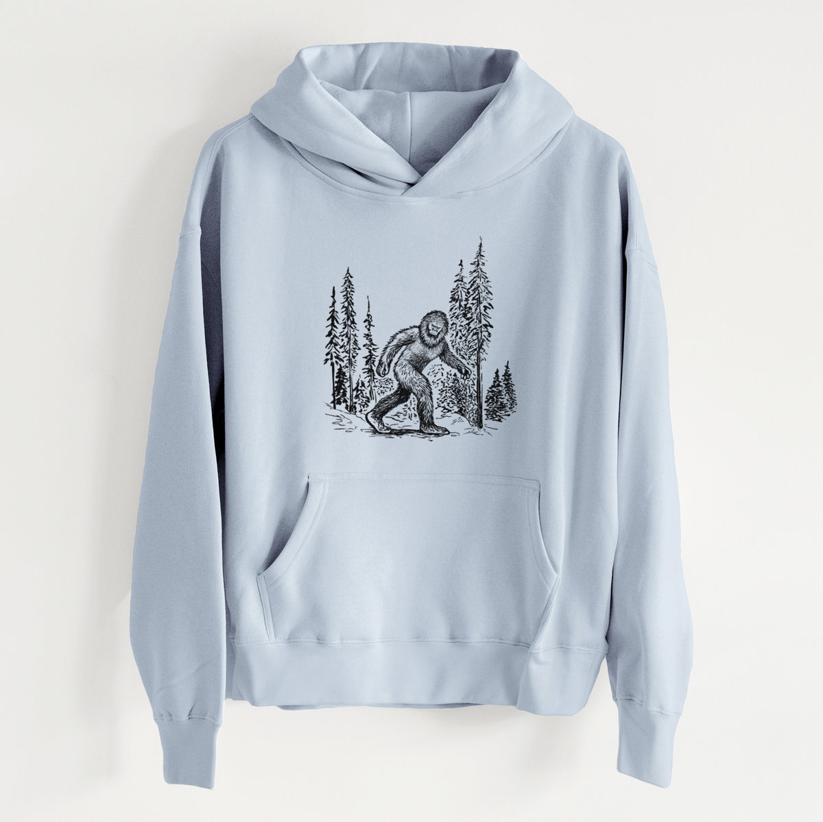 Bigfoot in the Woods - Women&#39;s Heavyweight Relaxed Hoodie