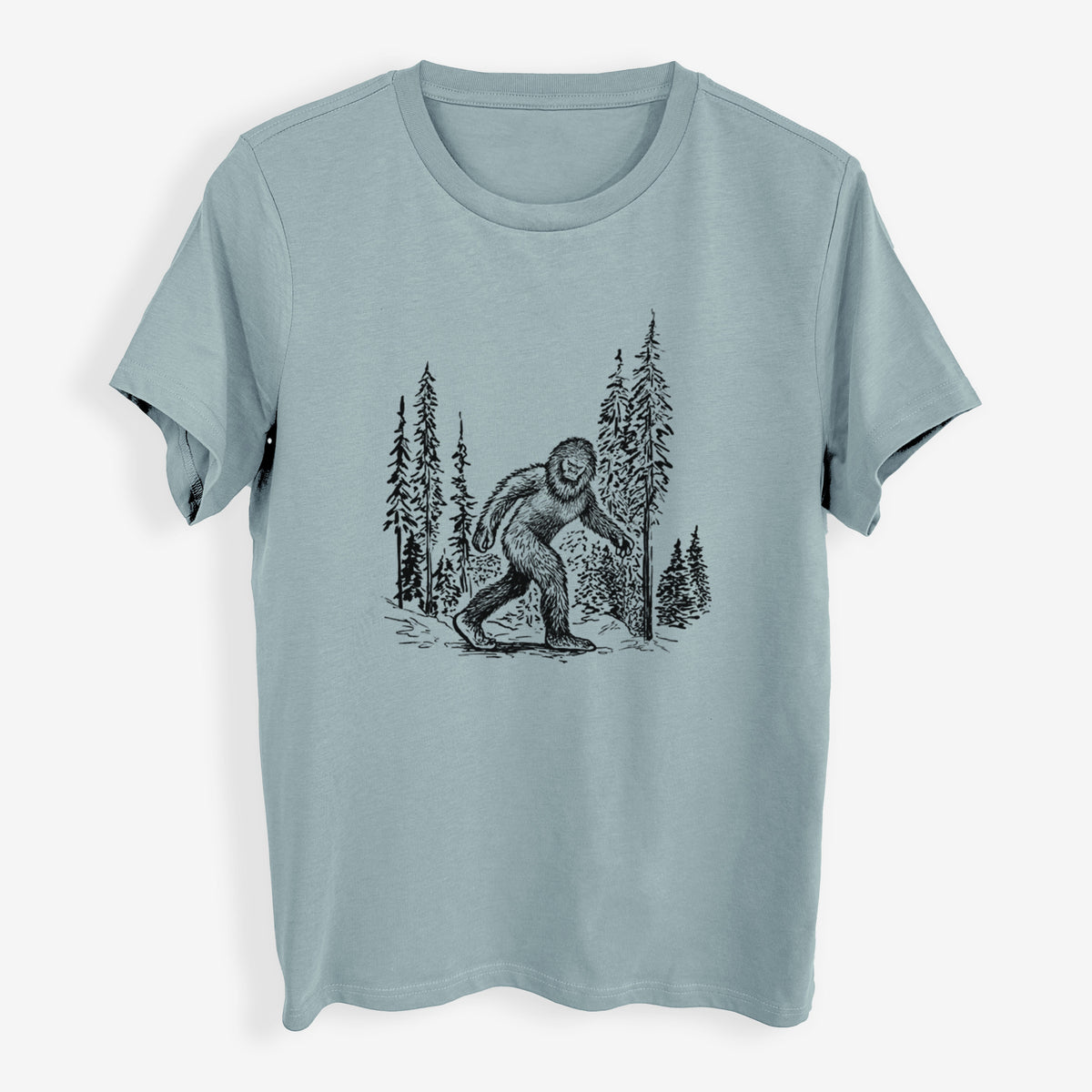 Bigfoot in the Woods - Womens Everyday Maple Tee