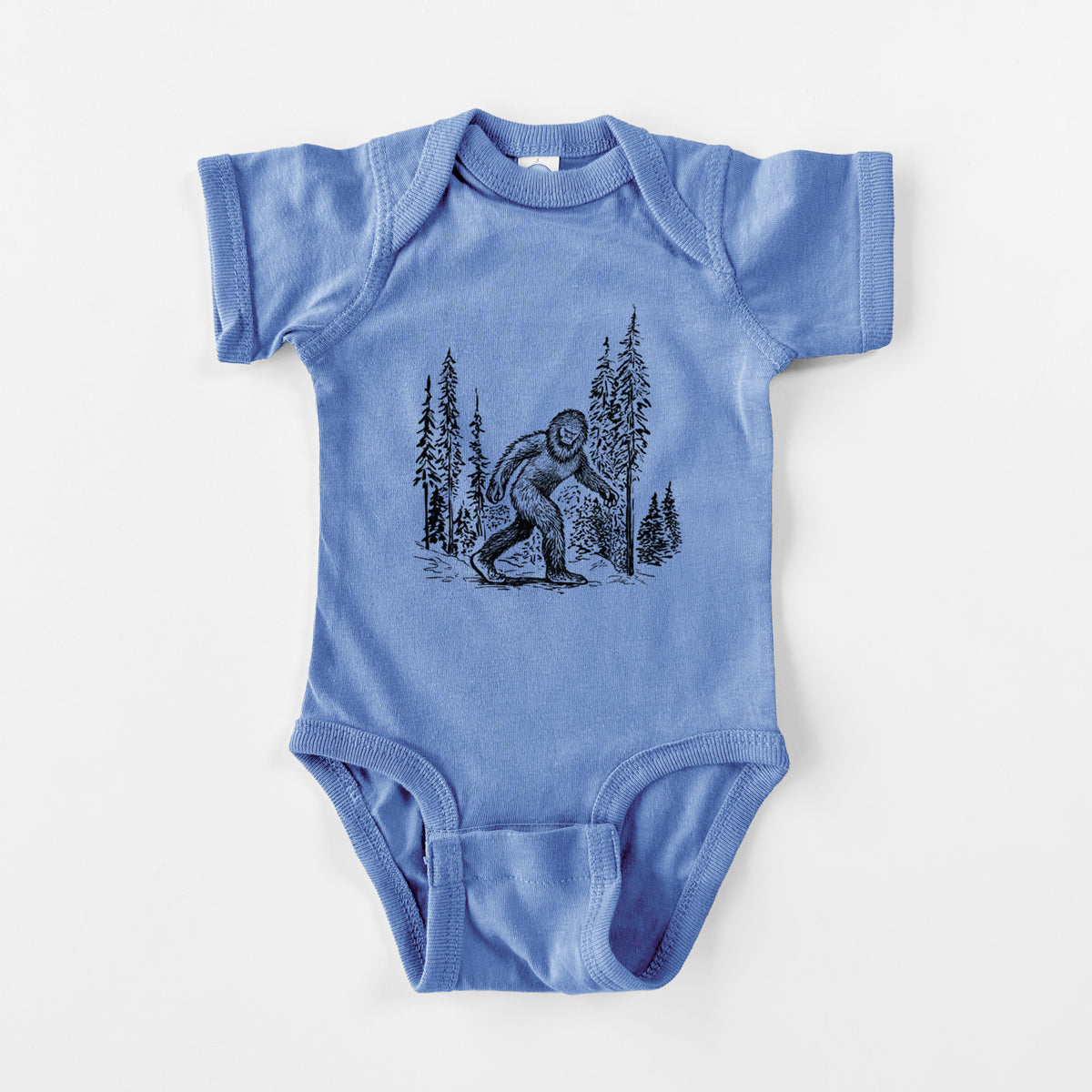 Bigfoot in the Woods - Baby Fine Jersey Bodysuit