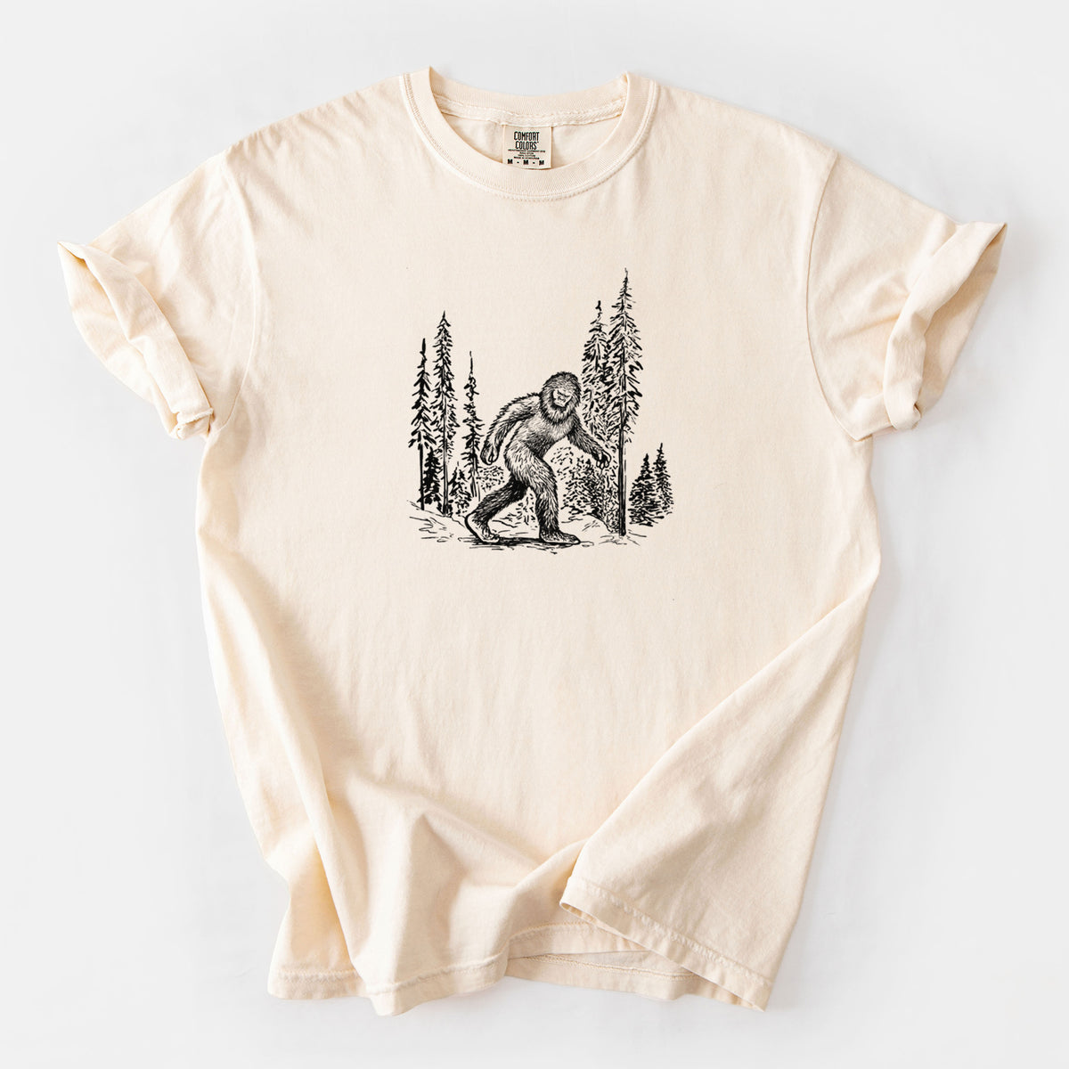 Bigfoot in the Woods - Unisex Comfort Colors Garment-Dyed Heavyweight T-shirt