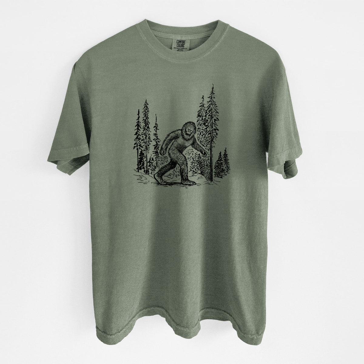 Bigfoot in the Woods - Unisex Comfort Colors Garment-Dyed Heavyweight T-shirt