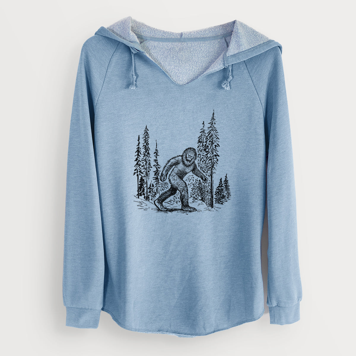 Bigfoot in the Woods - Cali Wave Hooded Sweatshirt