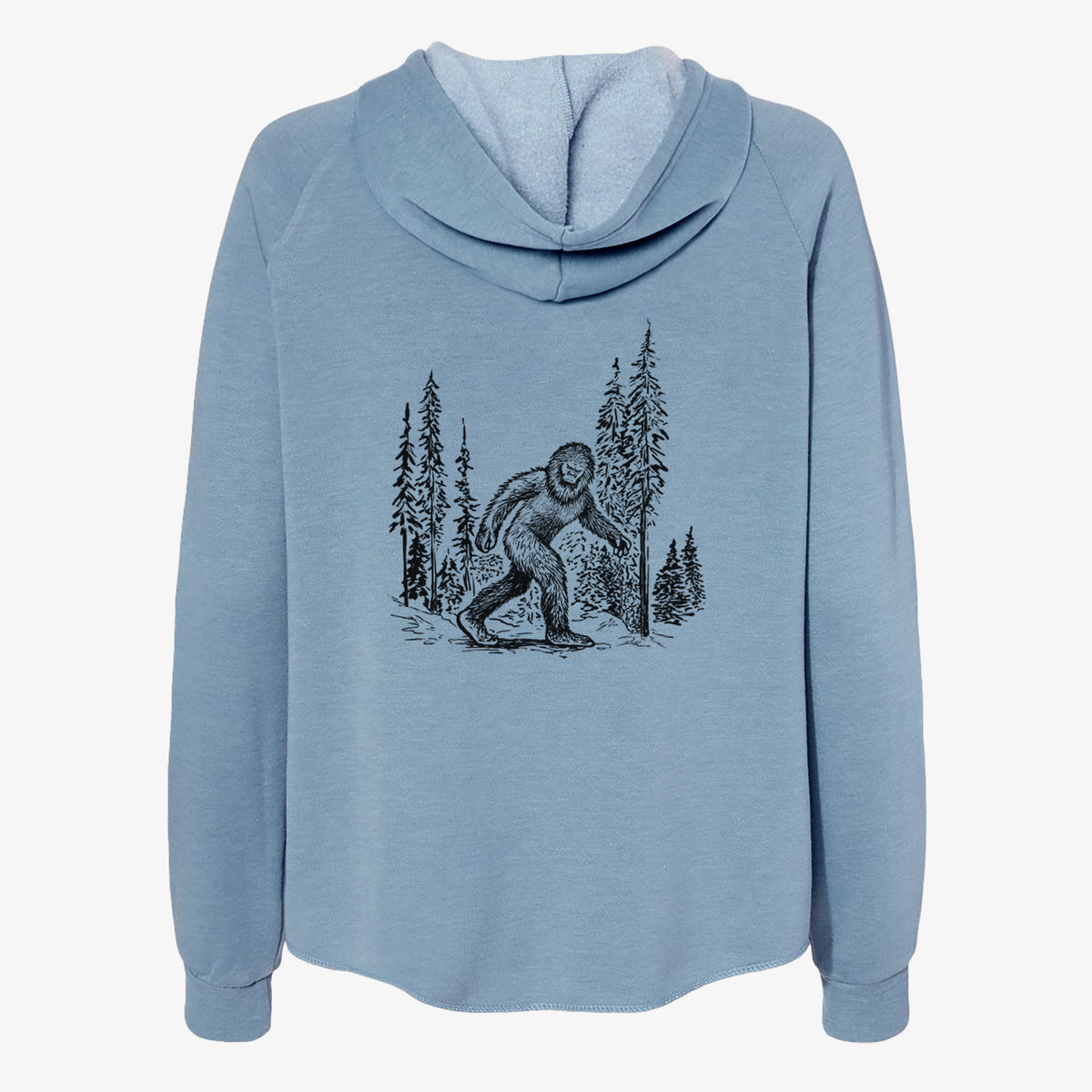 Bigfoot in the Woods - Women&#39;s Cali Wave Zip-Up Sweatshirt