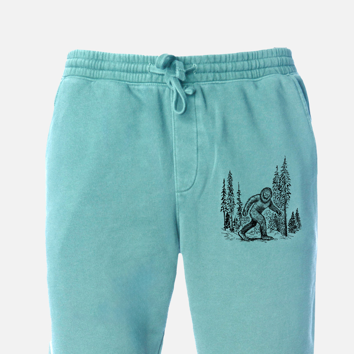 Bigfoot in the Woods - Unisex Pigment Dyed Sweatpants