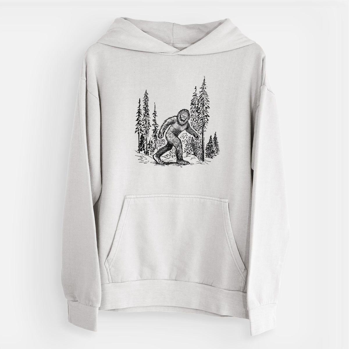 Bigfoot in the Woods  - Urban Heavyweight Hoodie