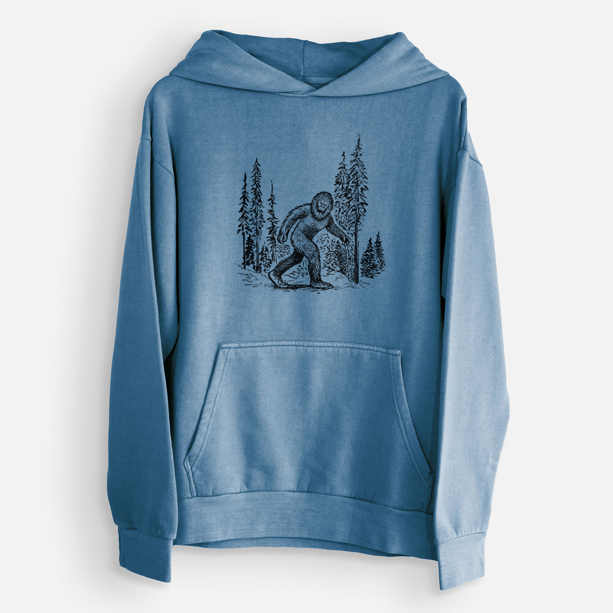 Bigfoot in the Woods  - Urban Heavyweight Hoodie