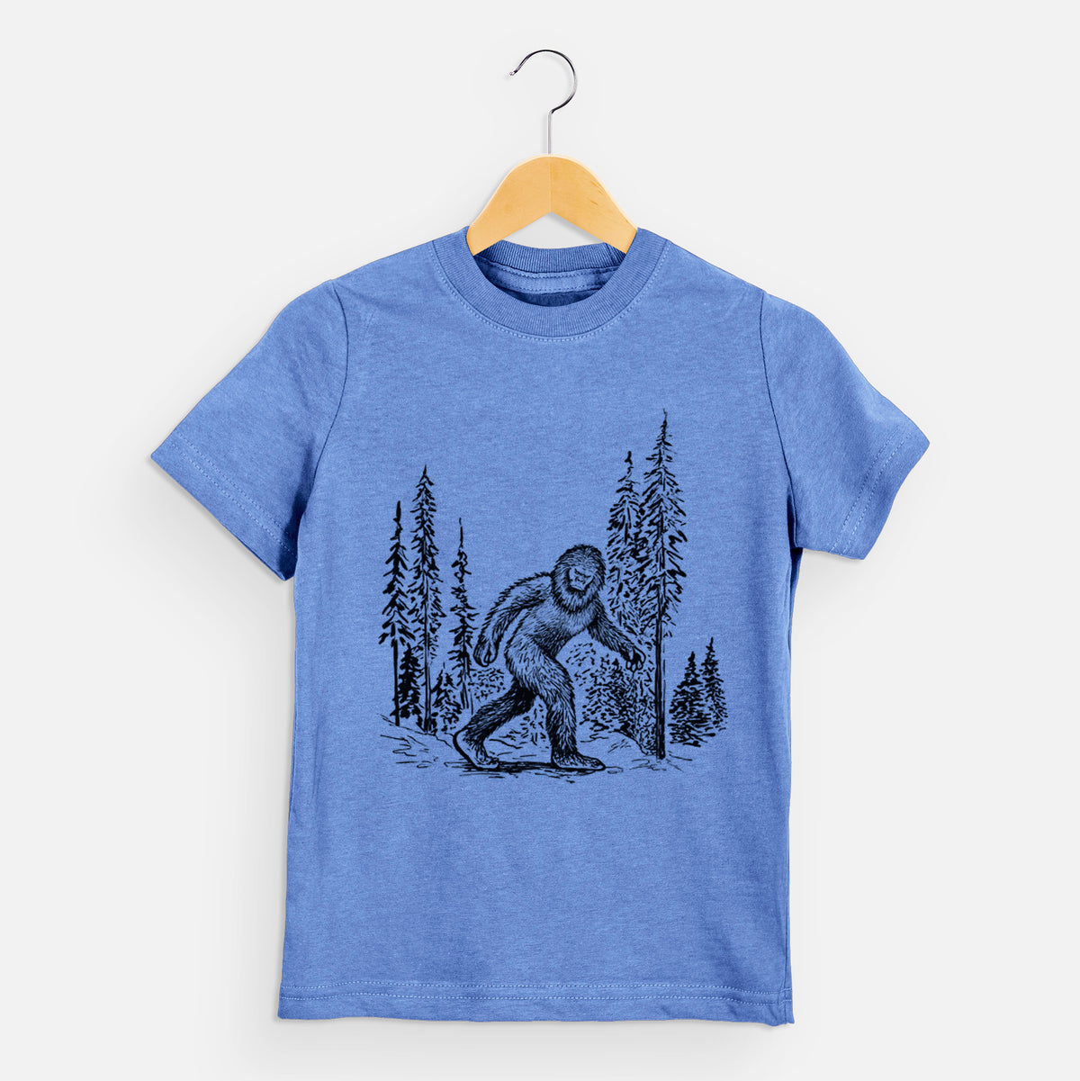 Bigfoot in the Woods - Kids Shirt