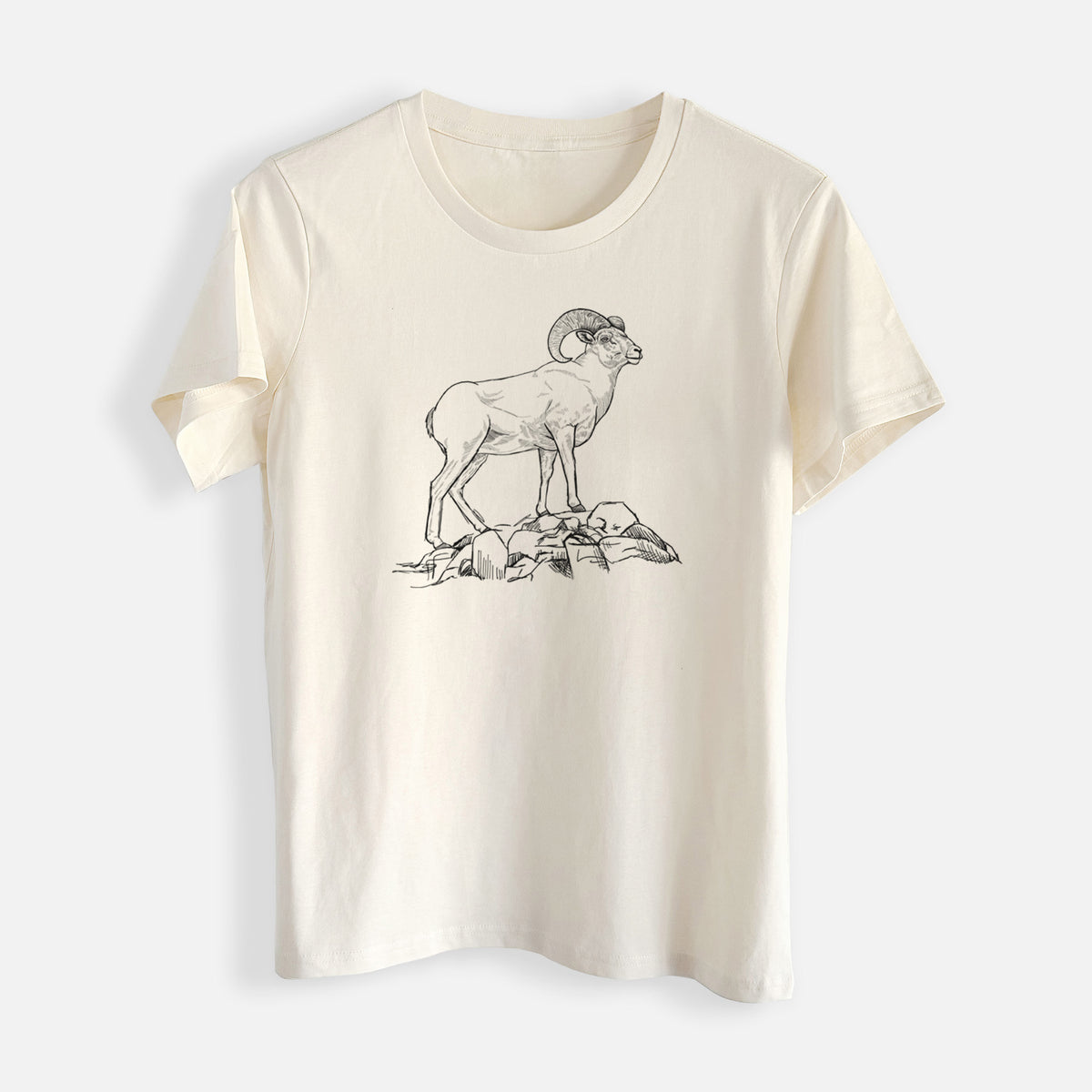 Bighorn Sheep Ram - Ovis canadensis - Womens Everyday Maple Tee