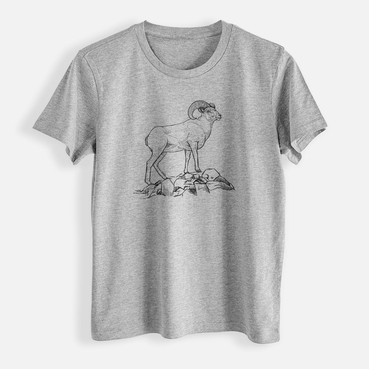 Bighorn Sheep Ram - Ovis canadensis - Womens Everyday Maple Tee