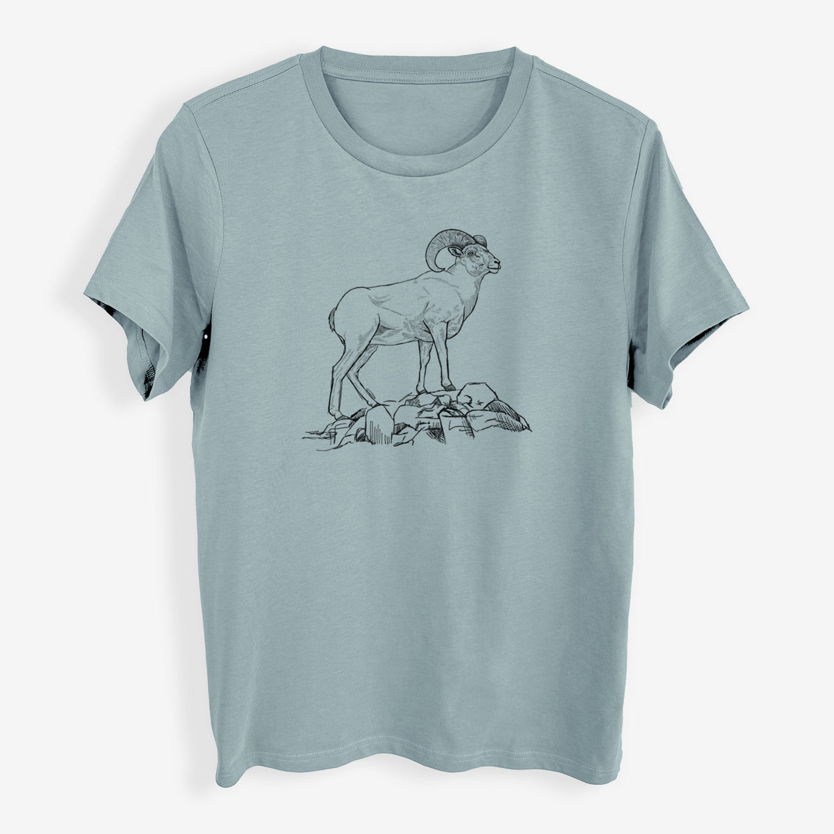 Bighorn Sheep Ram - Ovis canadensis - Womens Everyday Maple Tee