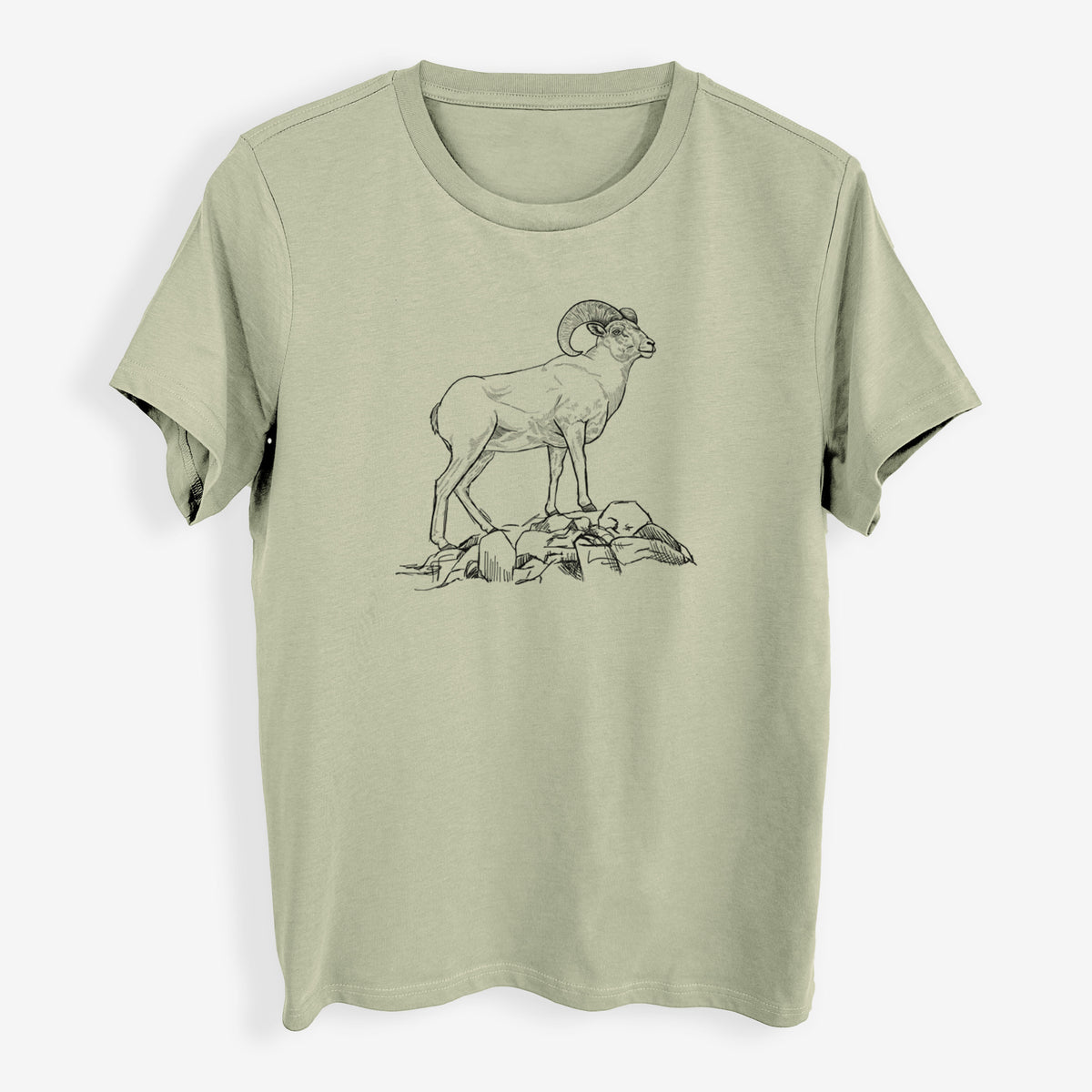 Bighorn Sheep Ram - Ovis canadensis - Womens Everyday Maple Tee