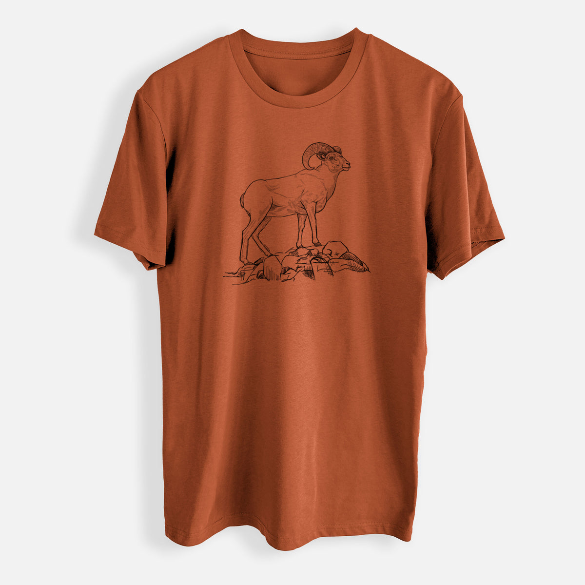 Bighorn Sheep Ram - Ovis canadensis - Mens Everyday Staple Tee