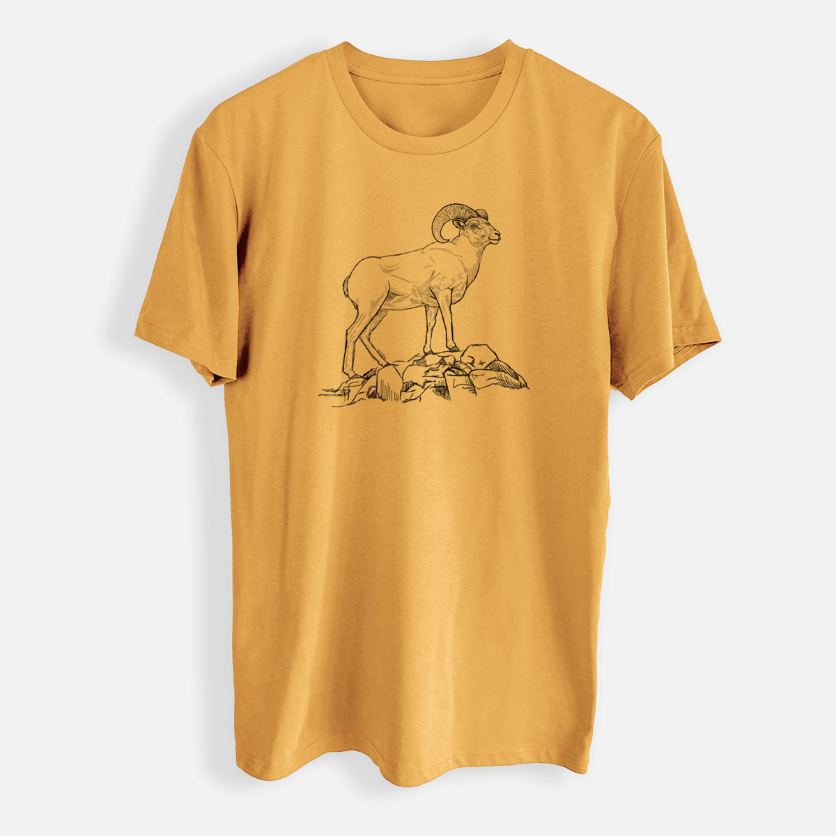 Bighorn Sheep Ram - Ovis canadensis - Mens Everyday Staple Tee