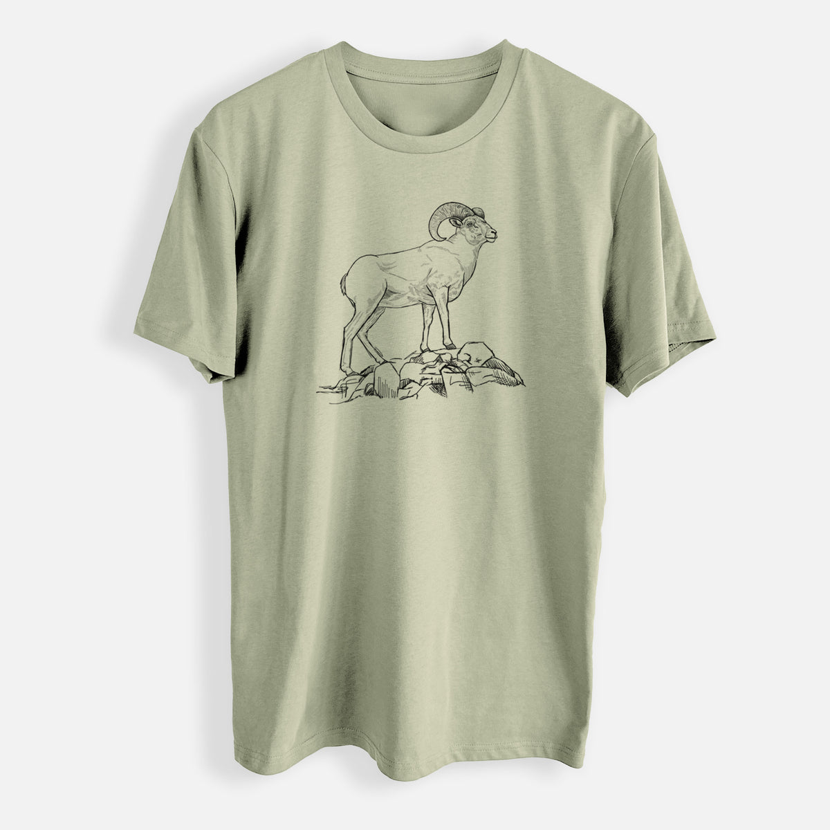 Bighorn Sheep Ram - Ovis canadensis - Mens Everyday Staple Tee