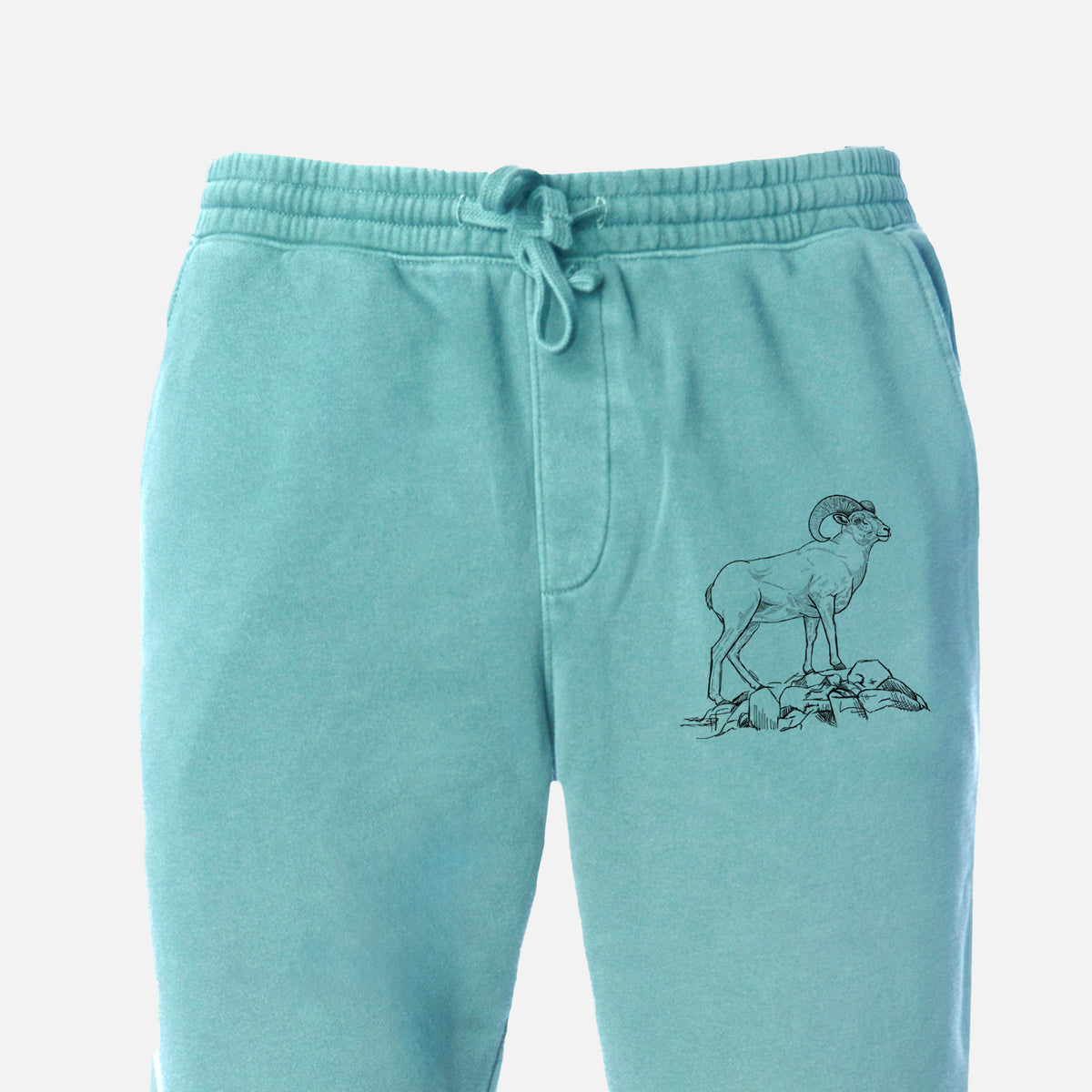 Bighorn Sheep Ram - Ovis canadensis - Unisex Pigment Dyed Sweatpants