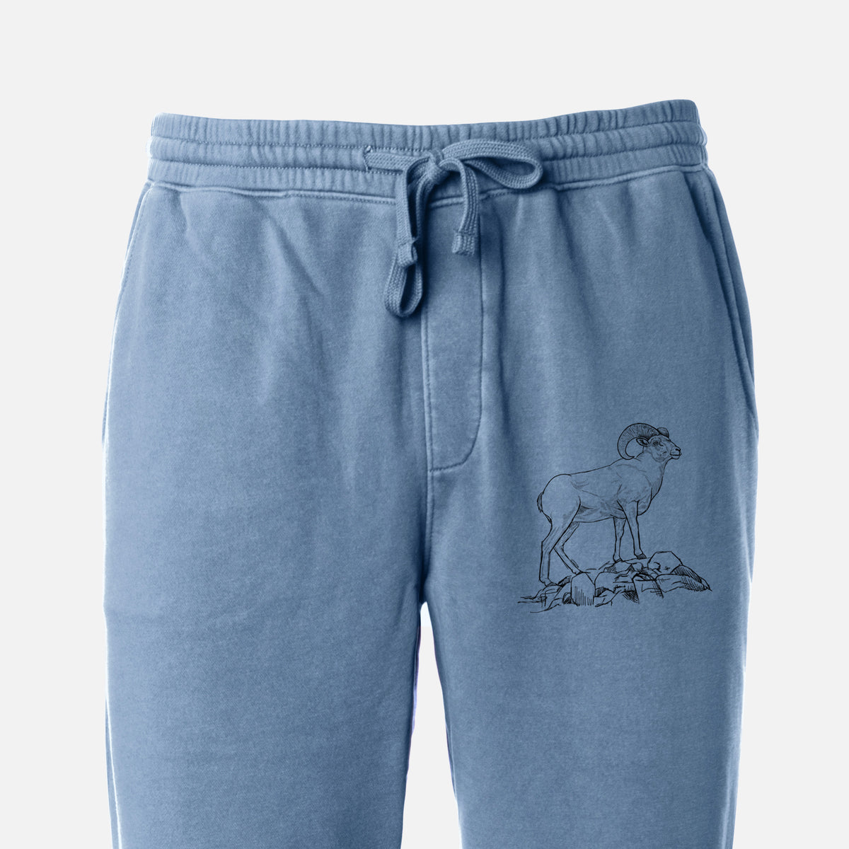 Bighorn Sheep Ram - Ovis canadensis - Unisex Pigment Dyed Sweatpants