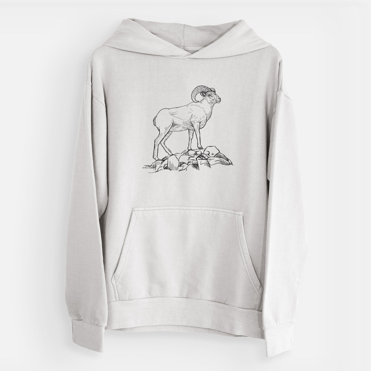 Bighorn Sheep Ram - Ovis canadensis  - Urban Heavyweight Hoodie