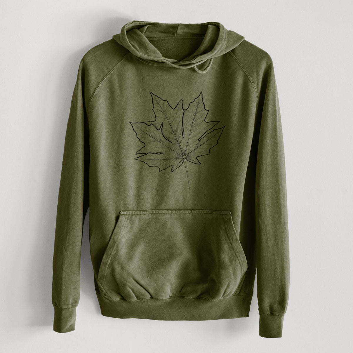 Bigleaf Maple - Acer macrophyllum  - Mid-Weight Unisex Vintage 100% Cotton Hoodie