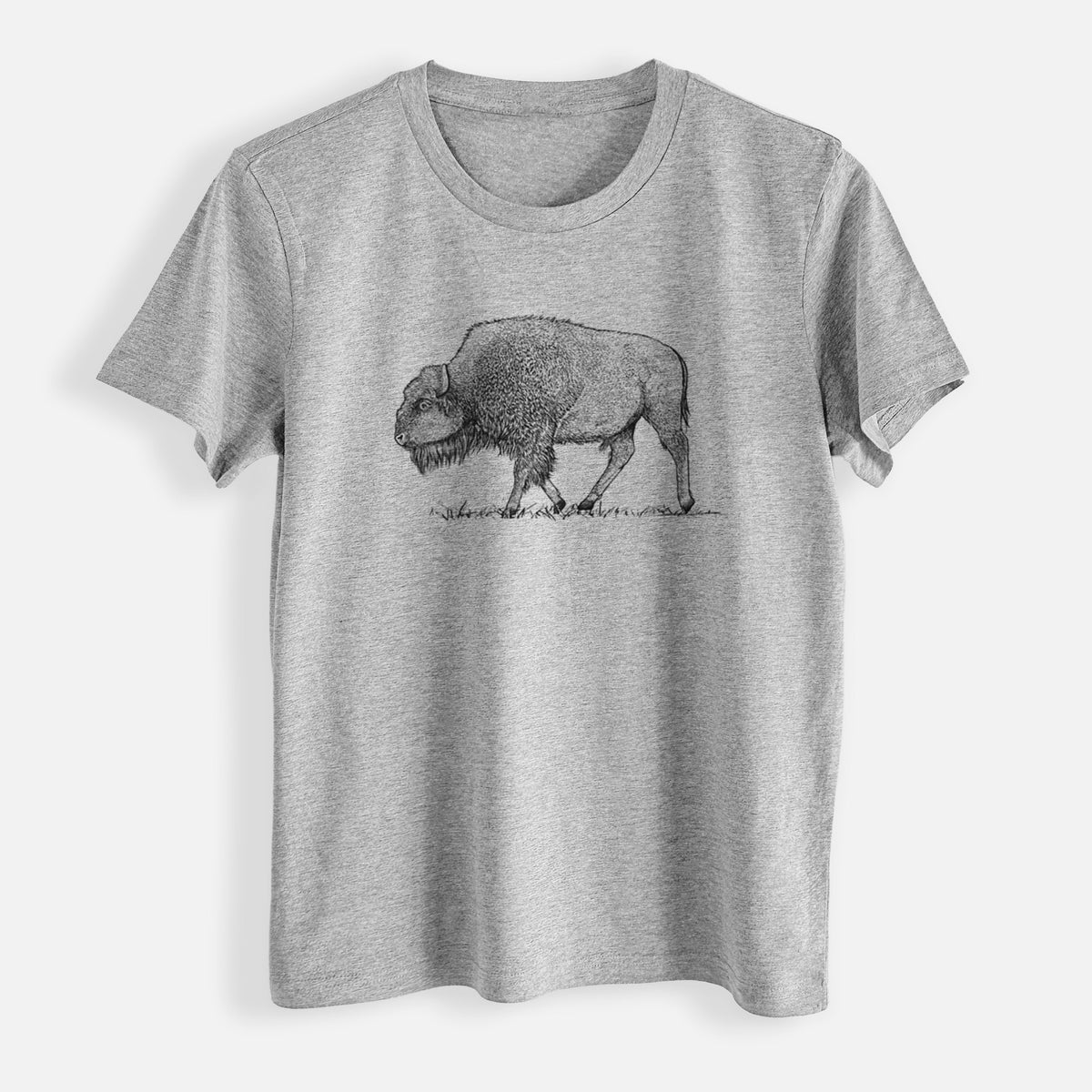 American Bison / Buffalo - Bison bison - Womens Everyday Maple Tee