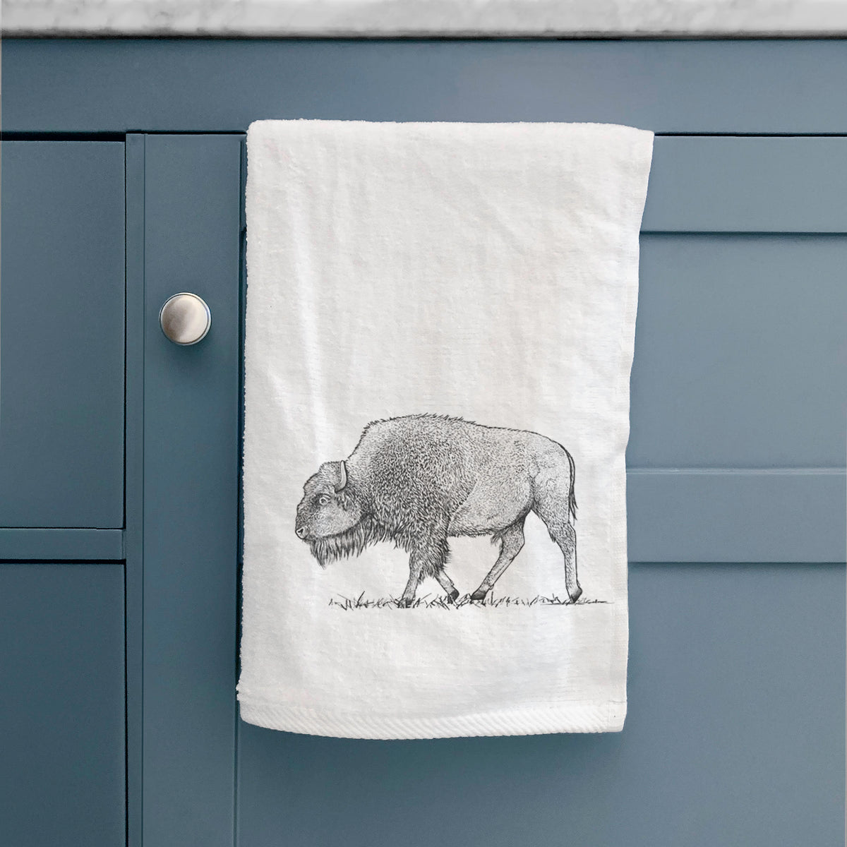 American Bison / Buffalo - Bison bison Premium Decorative Hand Towel