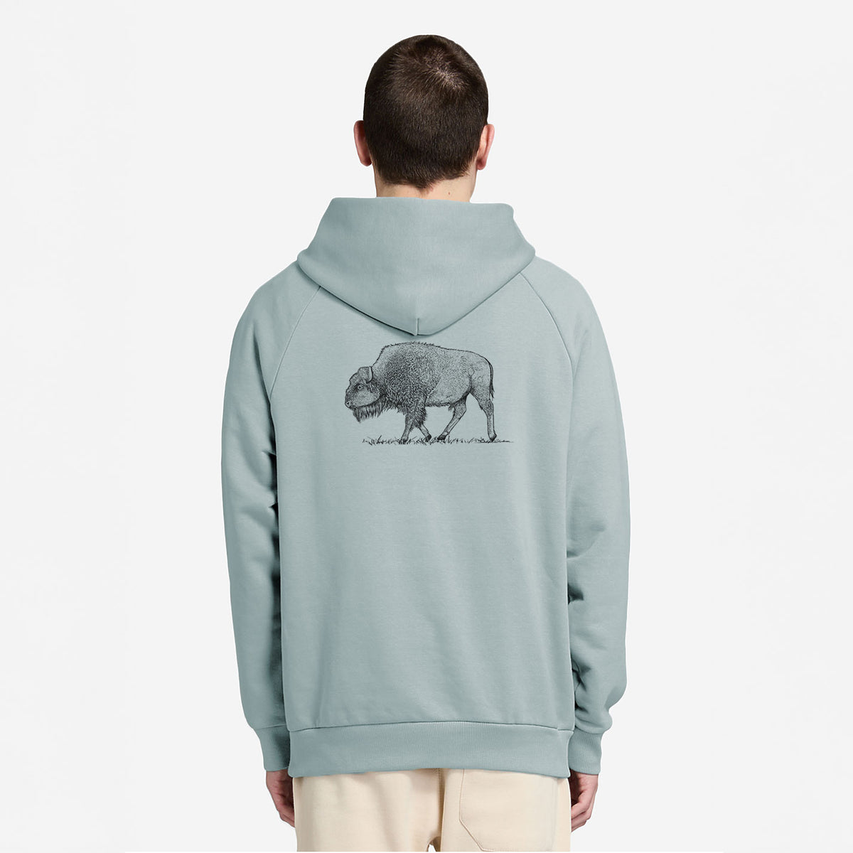 American Bison / Buffalo - Bison bison - UltraLuxe Heavyweight French Terry Hoodie