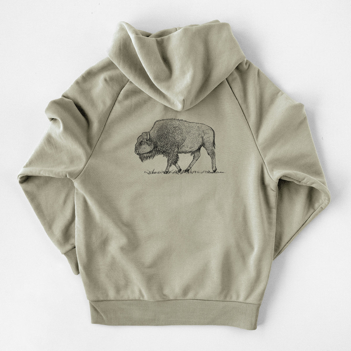 American Bison / Buffalo - Bison bison - UltraLuxe Heavyweight French Terry Hoodie