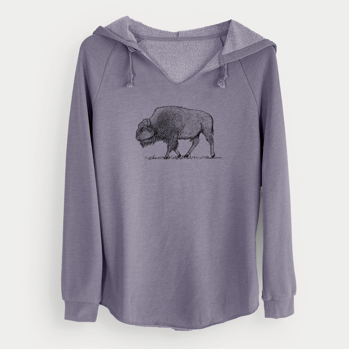American Bison / Buffalo - Bison bison - Cali Wave Hooded Sweatshirt
