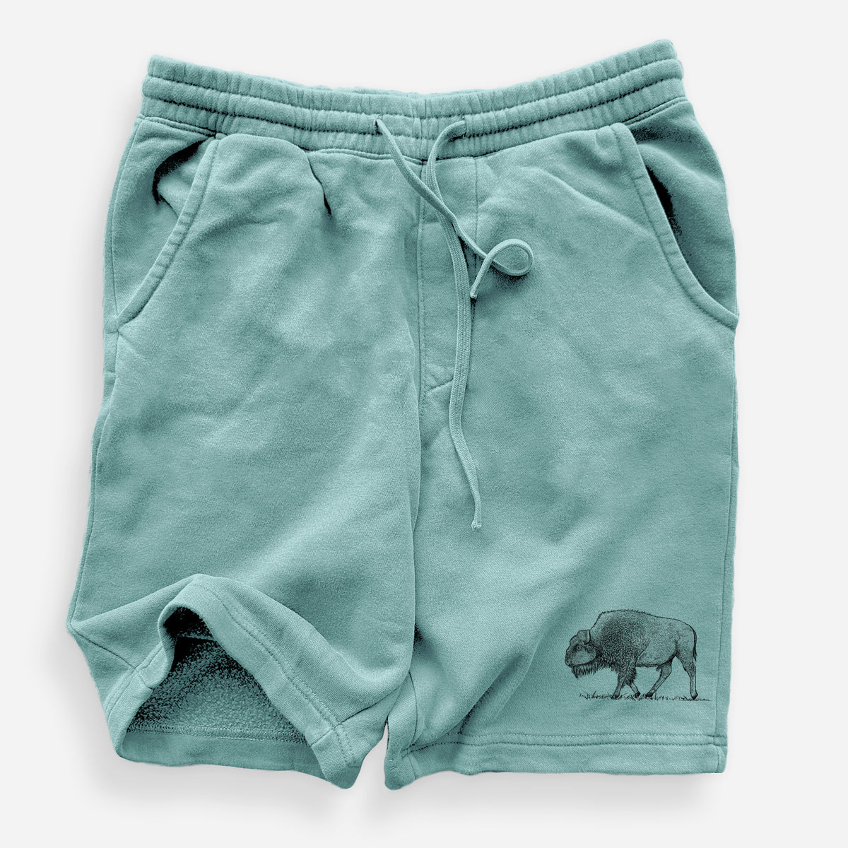 American Bison / Buffalo - Bison bison - Unisex Pigment Dyed Shorts