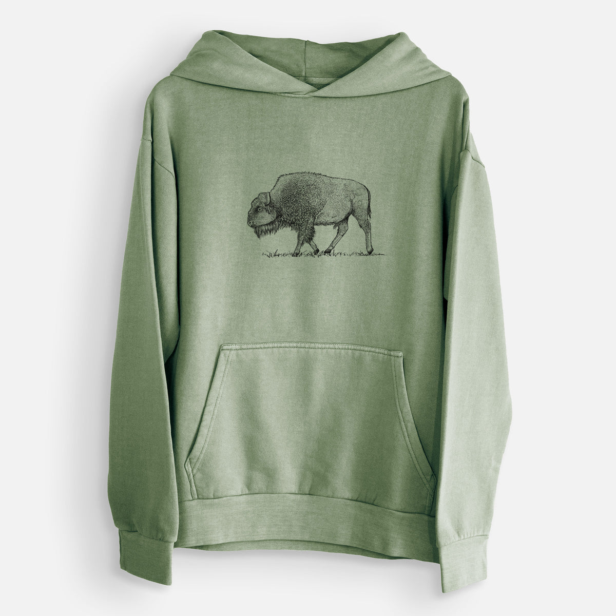 American Bison / Buffalo - Bison bison  - Urban Heavyweight Hoodie