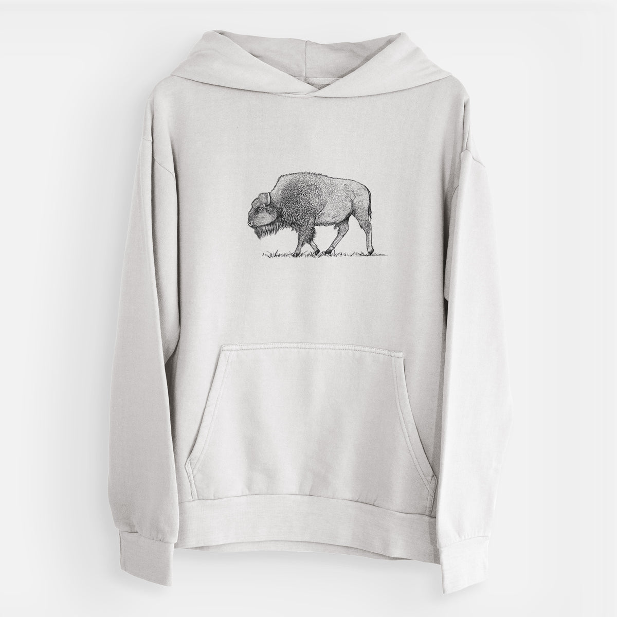 American Bison / Buffalo - Bison bison  - Urban Heavyweight Hoodie