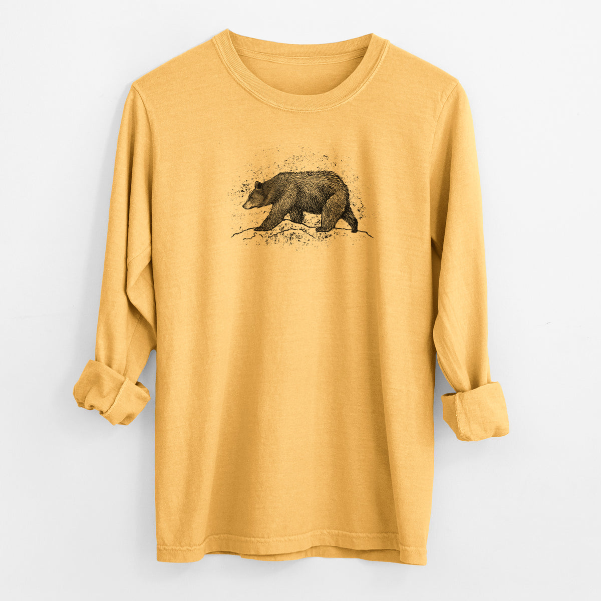 Black Bear - Men&#39;s Heavyweight 100% Cotton Long Sleeve