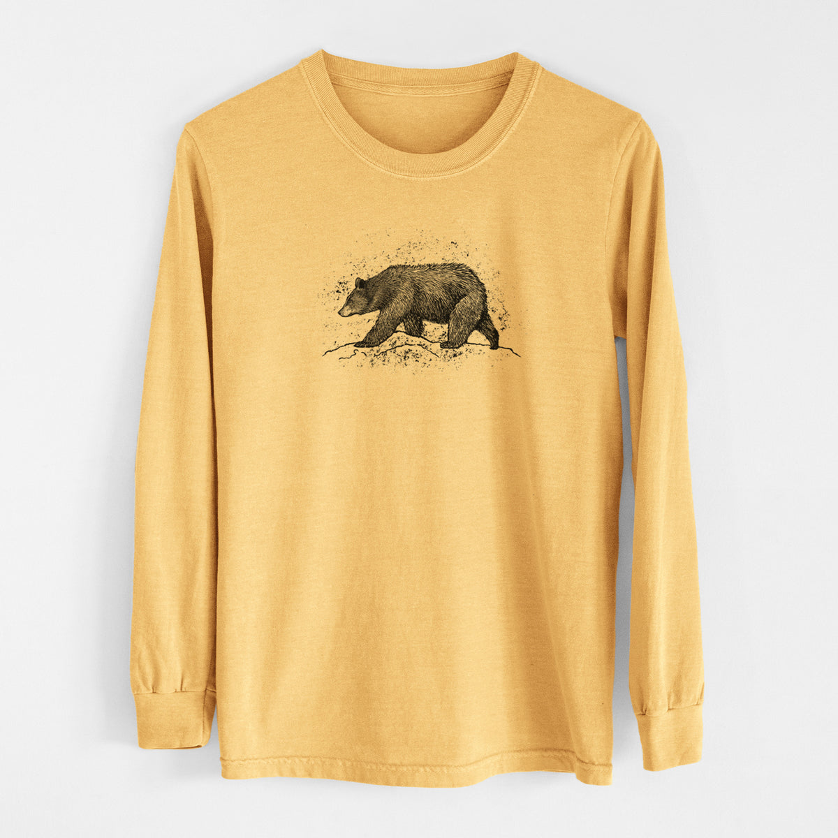 Black Bear - Men&#39;s Heavyweight 100% Cotton Long Sleeve