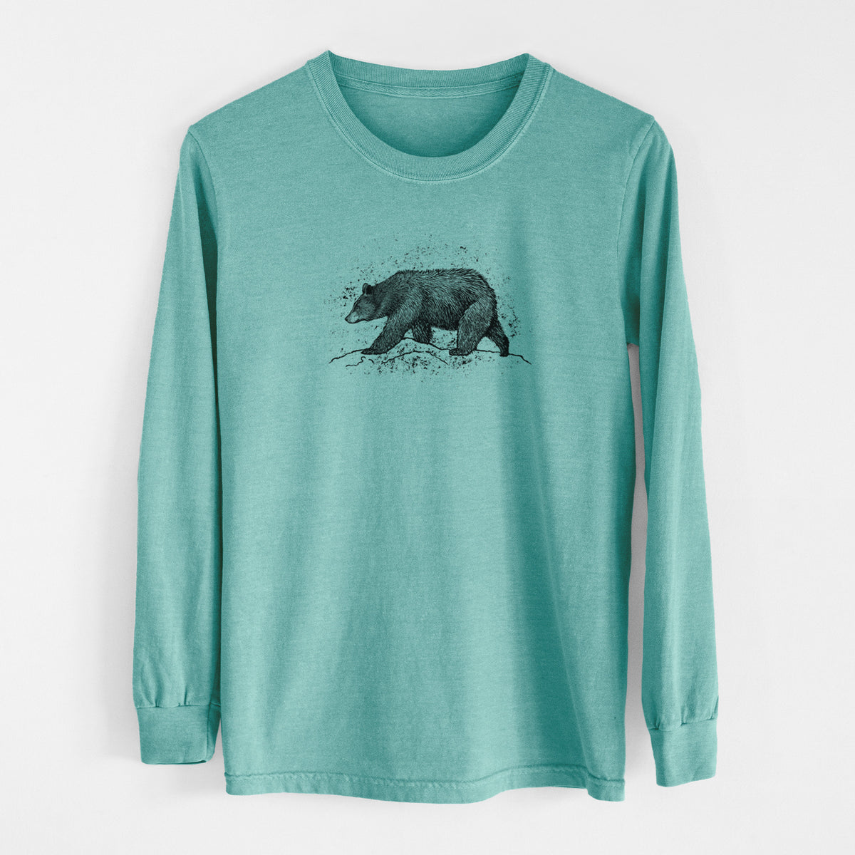 Black Bear - Men&#39;s Heavyweight 100% Cotton Long Sleeve