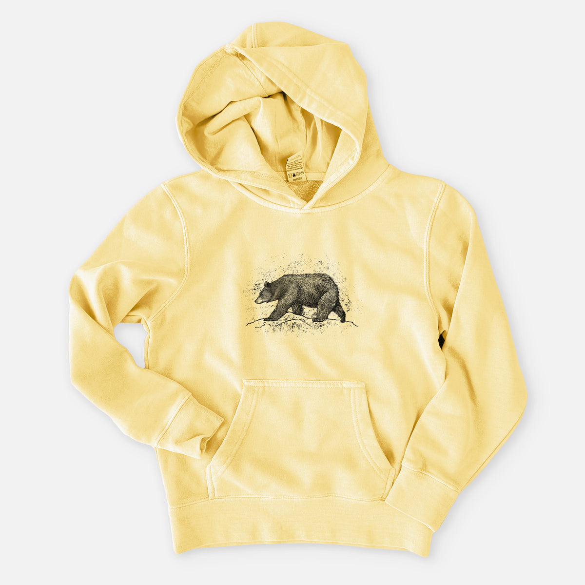 Black Bear - Youth Pigment Dyed Hoodie