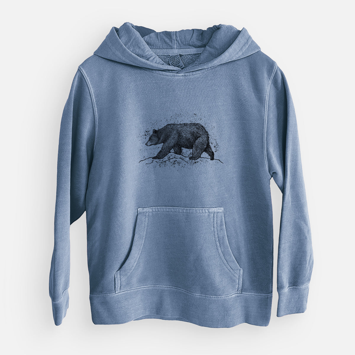 Black Bear - Youth Pigment Dyed Hoodie